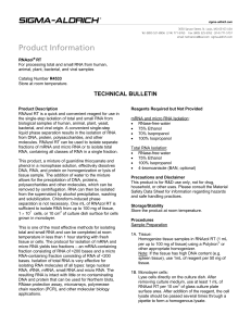 RNAzol RT (R4533) - Technical Bulletin - Sigma