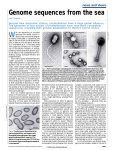 first complete genomes from the seas