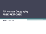 AP Human Geography FREE-RESPONSE
