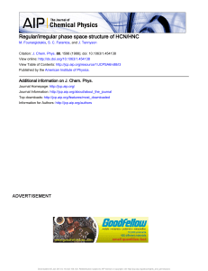 Regular/irregular phase space structure of HCN/HNC