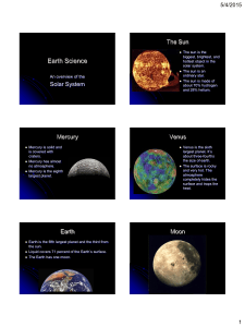 Earth Science - MrsHeatonsWiki