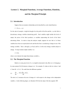 Lecture 2. Marginal Functions, Average Functions - www