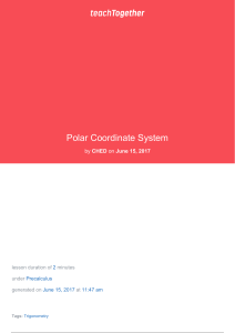 Polar Coordinate System