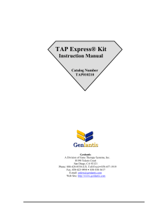TAP Express® Kit