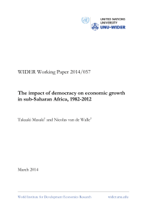 The Impact of Democracy on Economic Growth in Sub