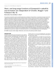 Short- and long-range functions of Goosecoid in