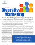 Diversity marketing is not a quick fix to growing a brand`s customer