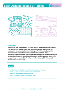 Start Arduino course 01 - Blink