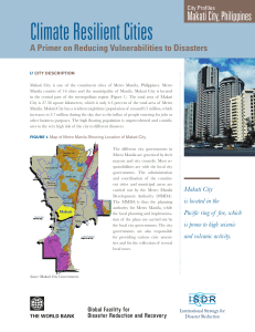 Climate Resilient Cities