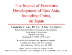 The Impact of Economic Development of East Asia, Including China