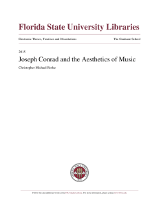 Joseph Conrad and the Aesthetics of Music - DigiNole!