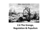Unit 2.6 The Grange and Populism
