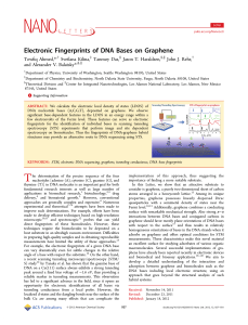 Electronic Fingerprints of DNA Bases on Graphene