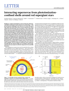 Interacting supernovae from photoionization