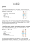 Pomperaug High School Physical Education Body Composition