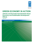 Green Economy in Action: Articles and Excerpts that Illustrate Green