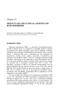 Chapter 22 MOLECULAR AND CLINICAL GENETICS OF RYR1