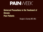 Universal Precautions in the Treatment of Chronic Pain Patients