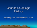 Introduction to Canada`s Geologic