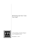 Reforming the New York Tax Code