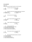 CH.15 practice TEST Multiple Choice Identify the