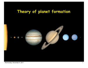 Theory of planet formation
