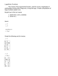 day five- inverses and logarithms