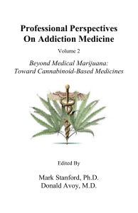 Professional Perspectives On Addiction Medicine