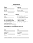 Bayou Pediatric Associates Medical History and Family History Form