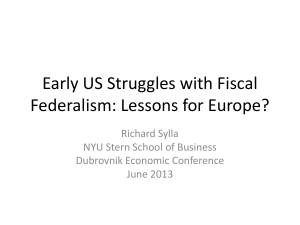 Early US Struggles with Fiscal Federalism: Lessons for Europe?