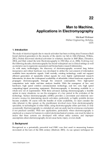Man to Machine, Applications in Electromyography