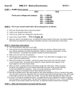 Exam #2 BMB 514 – Medical Biochemistry 10/10/11