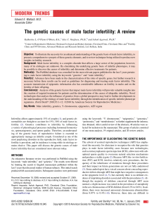 The genetic causes of male factor infertility: A review