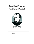 Genetics Practice Problems Packet