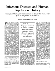 Infectious Diseases and Human Population History