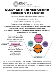 ICCMS™ Quick Reference Guide for Practitioners and