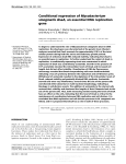 Conditional expression of Mycobacterium smegmatis