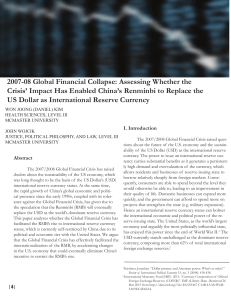 2007-08 Global Financial Collapse: Assessing Whether the Crisis