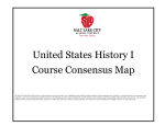 United States History I Course Consensus Map