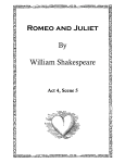 Romeo and Juliet By William Shakespeare