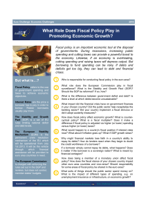 What Role Does Fiscal Policy Play in Promoting