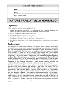 nature trail at villa montalvo