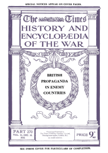 The Times History and Encyclopaedia of the War