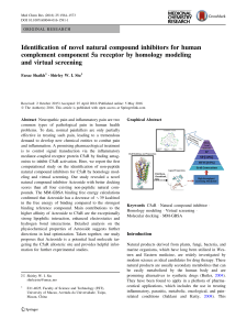 Identification of novel natural compound inhibitors for human