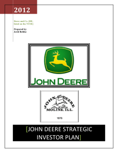 John Deere Strategic Plan