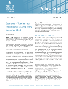 Policy Brief 14-25: Estimates of Fundamental Equilibrium Exchange