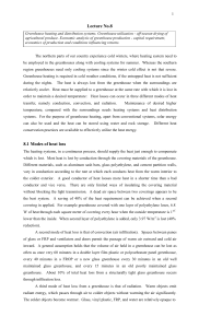 Lecture No.8 8.1 Modes of heat loss