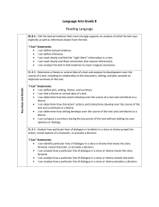 Language Arts Grade 8 Reading Language