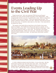 Events Leading Up to the Civil War