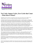 Net Carbs, Impact Carbs, Zero Carbs-What Does It Mean? - K